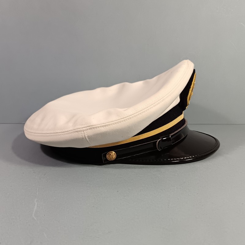 CASQUETTE MARINE DE CONTROLEUR DES DOUANES MARITIMES ANNEES 1980 TAILLE 57