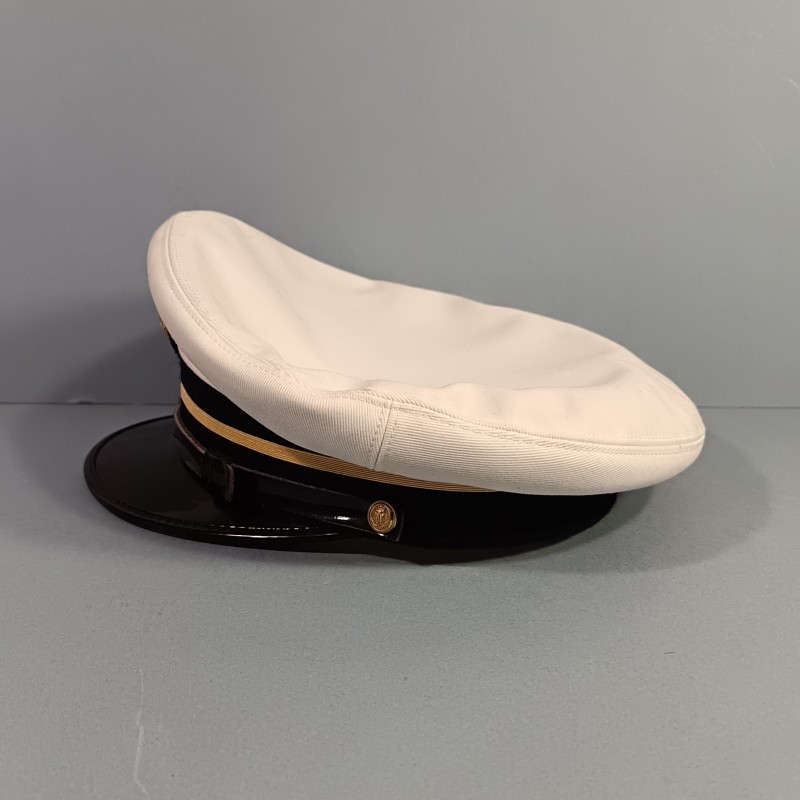 CASQUETTE MARINE DE CONTROLEUR DES DOUANES MARITIMES ANNEES 1980 TAILLE 57