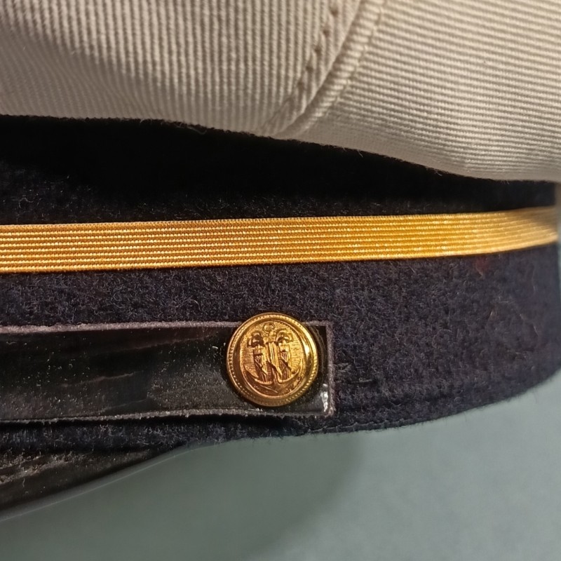 CASQUETTE MARINE DE CONTROLEUR DES DOUANES MARITIMES ANNEES 1980 TAILLE 57