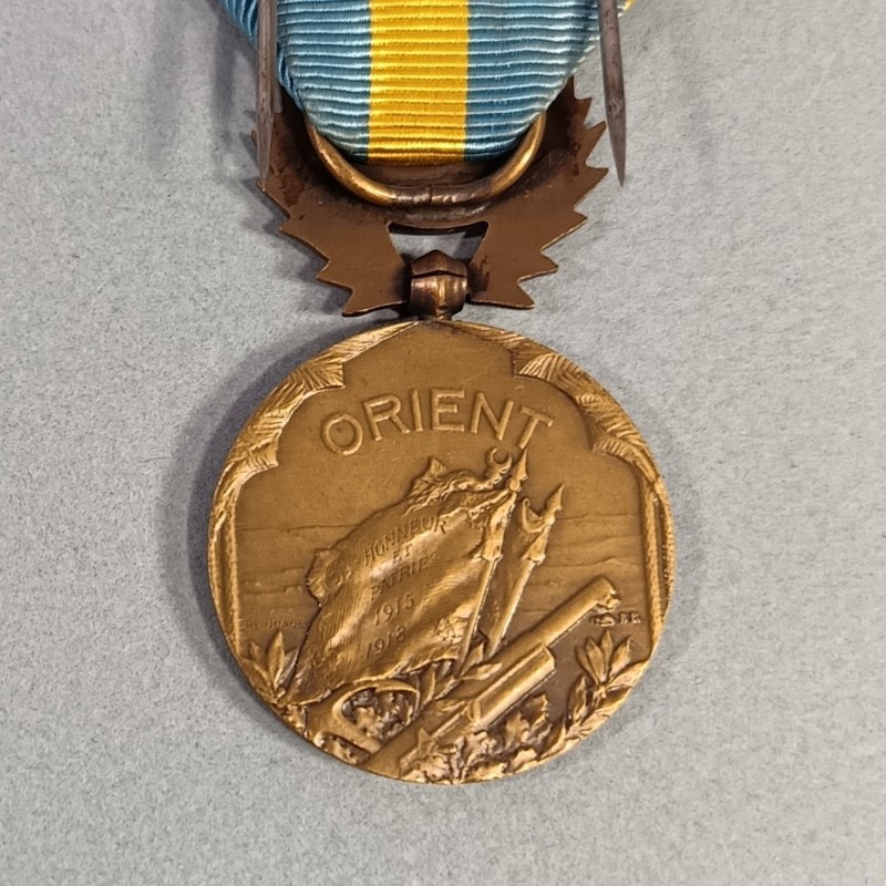 FRANCE MEDAILLE COMMEMORATIVE DU FRONT D'ORIENT OU DARDANELLES GUERRE 1914-1918 FRENCH ORIENT WW1 MEDAL