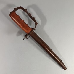 SUPERBE !! COUTEAU DE COMBAT US17 MODELE TRENCH KNIFE FABRICATION L.F. & C. 1917 FIGTH KNIFE WW1 TRES BELLE PATINE