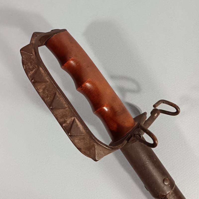 SUPERBE !! COUTEAU DE COMBAT US17 MODELE TRENCH KNIFE FABRICATION L.F. & C. 1917 FIGTH KNIFE WW1 TRES BELLE PATINE