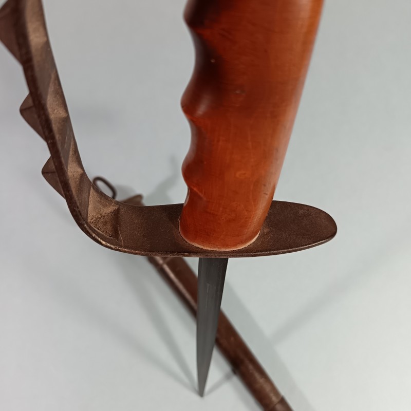 SUPERBE !! COUTEAU DE COMBAT US17 MODELE TRENCH KNIFE FABRICATION L.F. & C. 1917 FIGTH KNIFE WW1 TRES BELLE PATINE