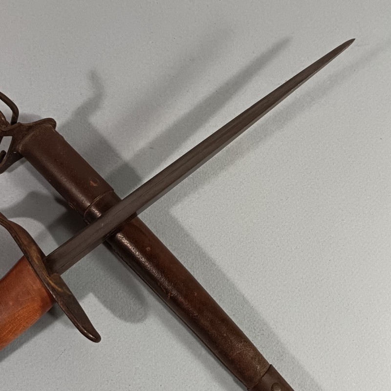 SUPERBE !! COUTEAU DE COMBAT US17 MODELE TRENCH KNIFE FABRICATION L.F. & C. 1917 FIGTH KNIFE WW1 TRES BELLE PATINE