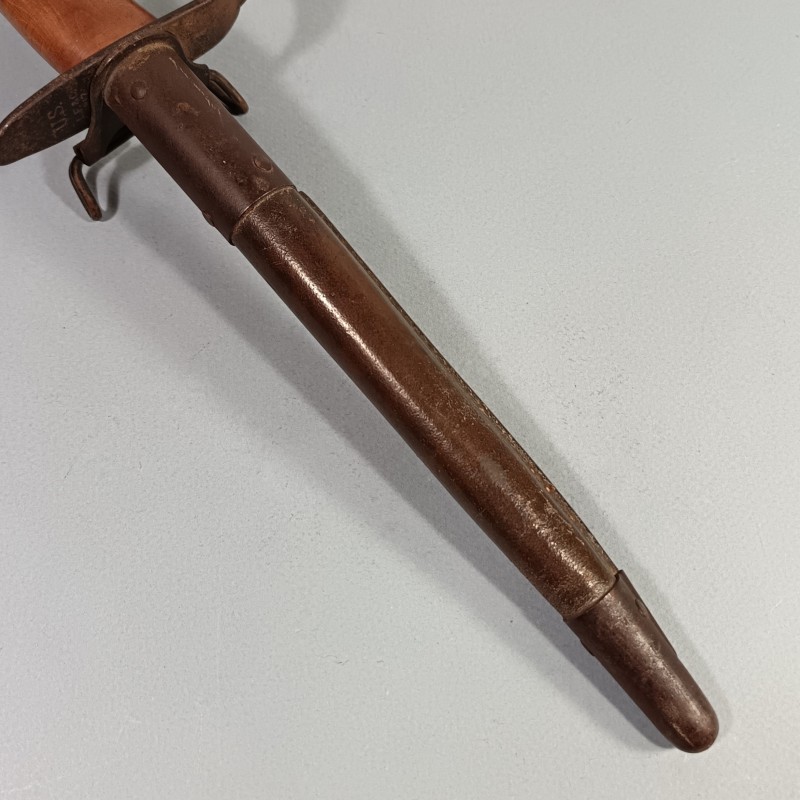 SUPERBE !! COUTEAU DE COMBAT US17 MODELE TRENCH KNIFE FABRICATION L.F. & C. 1917 FIGTH KNIFE WW1 TRES BELLE PATINE
