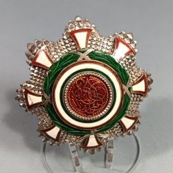 TANZANIE SULTANAT DE ZANZIBAR PLAQUE DE GRAND CROIX OU GRAND OFFICIER DE L'ORDRE DU WISAM AL ALIYEH THE ORDER OF THE EXALTED