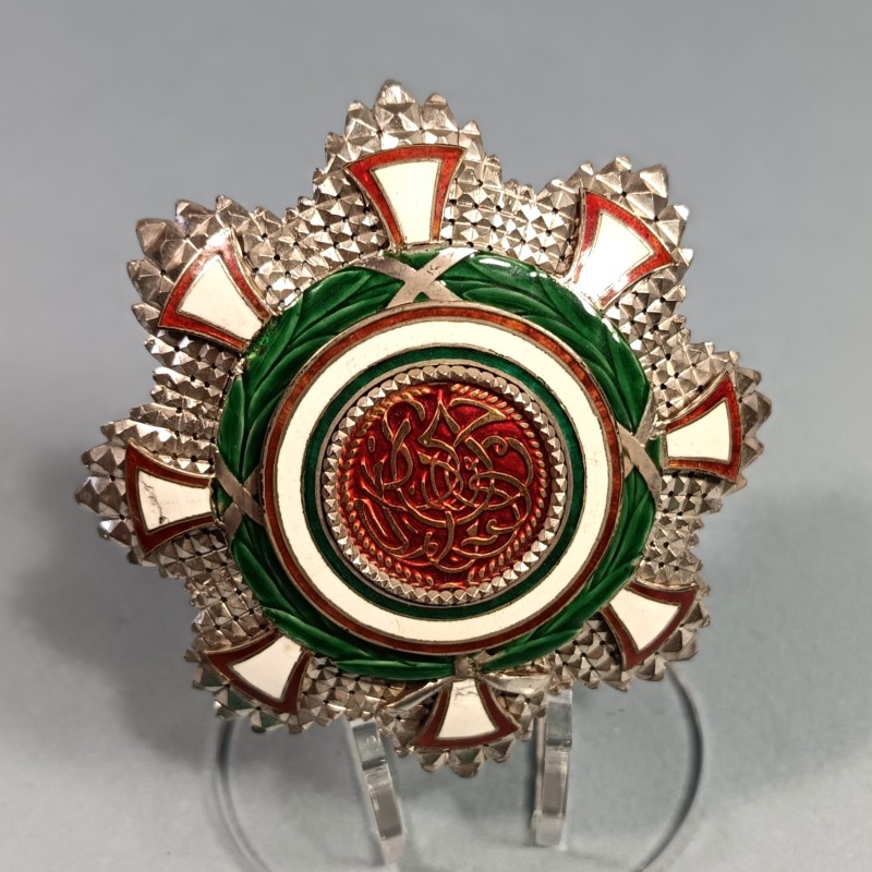 TANZANIE SULTANAT DE ZANZIBAR PLAQUE DE GRAND CROIX OU GRAND OFFICIER DE L'ORDRE DU WISAM AL ALIYEH THE ORDER OF THE EXALTED
