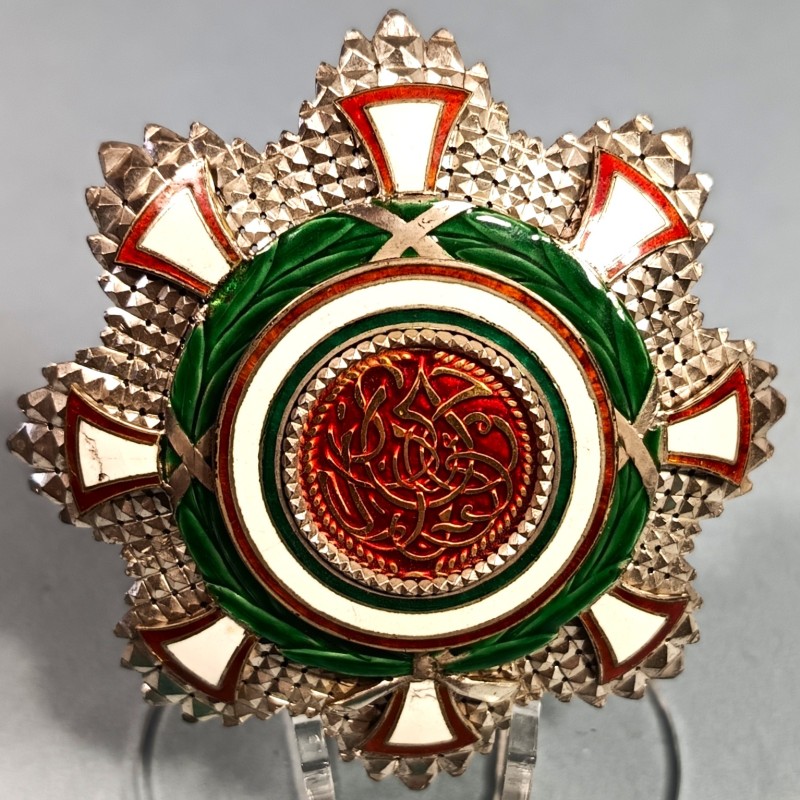 TANZANIE SULTANAT DE ZANZIBAR PLAQUE DE GRAND CROIX OU GRAND OFFICIER DE L'ORDRE DU WISAM AL ALIYEH THE ORDER OF THE EXALTED