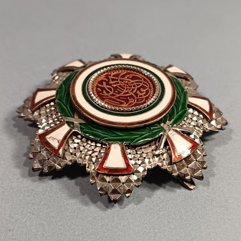 TANZANIE SULTANAT DE ZANZIBAR PLAQUE DE GRAND CROIX OU GRAND OFFICIER DE L'ORDRE DU WISAM AL ALIYEH THE ORDER OF THE EXALTED