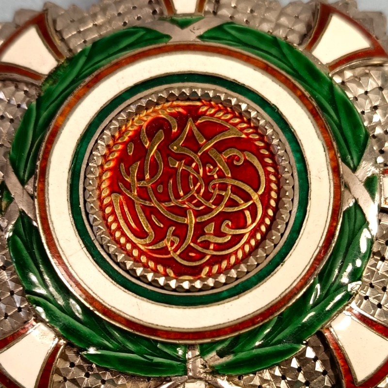 TANZANIE SULTANAT DE ZANZIBAR PLAQUE DE GRAND CROIX OU GRAND OFFICIER DE L'ORDRE DU WISAM AL ALIYEH THE ORDER OF THE EXALTED