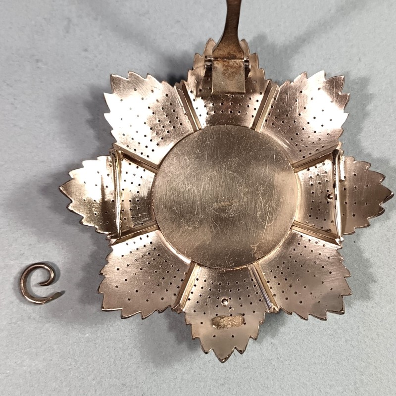 TANZANIE SULTANAT DE ZANZIBAR PLAQUE DE GRAND CROIX OU GRAND OFFICIER DE L'ORDRE DU WISAM AL ALIYEH THE ORDER OF THE EXALTED