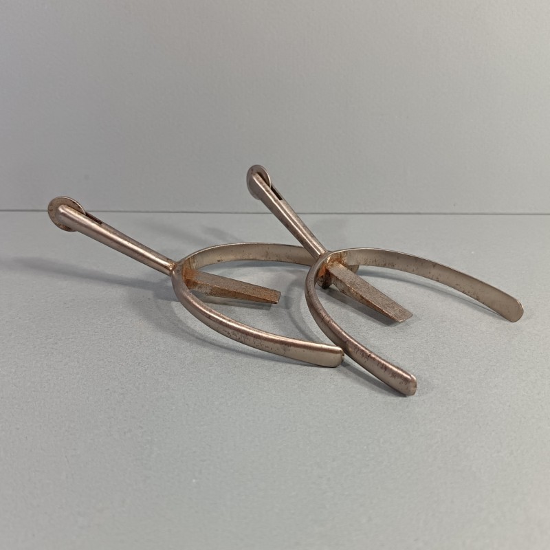 PETITS EPERONS AMOVIBLES POUR CHAUSSURES DE SORTIE BOTTINES TROISIEME REPUBLIQUE ET 1931 CAVALERIE OFFICIER FRANCAIS