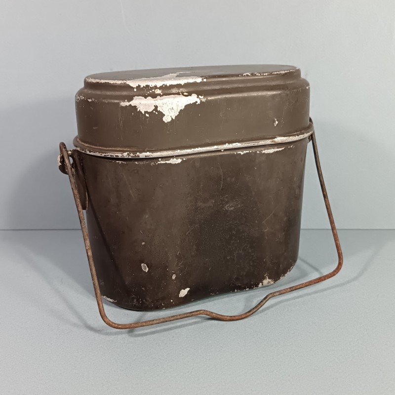 GAMELLE ALLEMANDE COUVERCLE ET GAMELLE DU MEME FABRICANT VDNS 40 DATEE 1940 MILITARIA ALLEMAND WW2