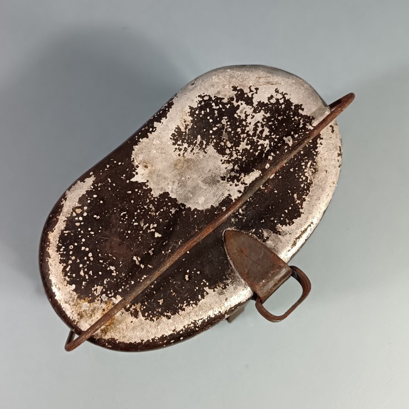 GAMELLE ALLEMANDE COUVERCLE ET GAMELLE DU MEME FABRICANT VDNS 40 DATEE 1940 MILITARIA ALLEMAND WW2