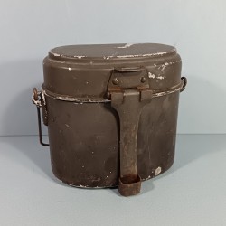 GAMELLE ALLEMANDE COUVERCLE ET GAMELLE DU MEME FABRICANT VDNS 40 DATEE 1940 MILITARIA ALLEMAND WW2