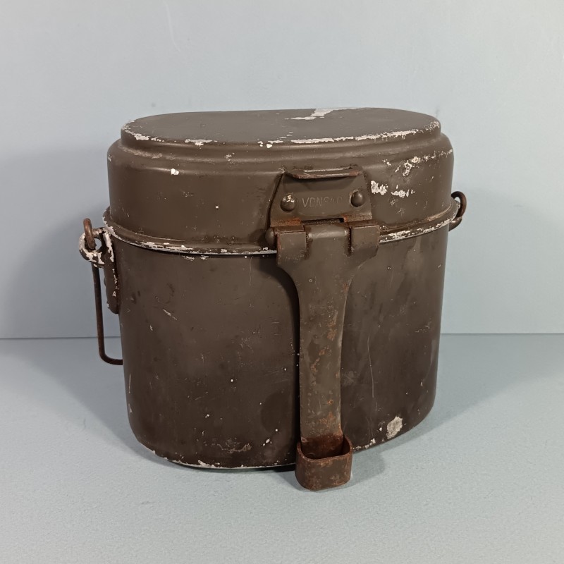 GAMELLE ALLEMANDE COUVERCLE ET GAMELLE DU MEME FABRICANT VDNS 40 DATEE 1940 MILITARIA ALLEMAND WW2