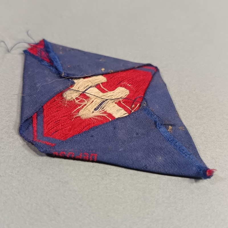 INSIGNE FRANCE LIBRE FORCES FRANCAISES LIBRES FFL LOSANGE 1945 ARMEE DE LIBERATION TISSAGE BEVO