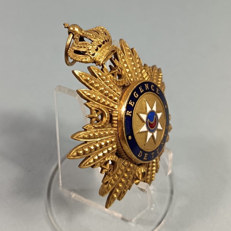 TUNISIE MEDAILLE BIJOU DE GRAND CROIX DE LA REGENCE DE TUNIS DINASTIE HUSSEINITES