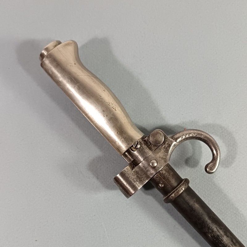 BAIONNETTE LEBEL MODELE 1886 PREMIER TYPE AVEC QUILLON POIGNEE MAILLECHORT "LA ROSALIE" GUERRE 1914 1918