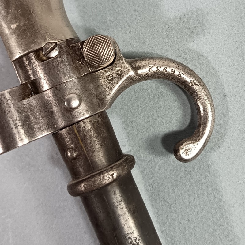 BAIONNETTE LEBEL MODELE 1886 PREMIER TYPE AVEC QUILLON POIGNEE MAILLECHORT "LA ROSALIE" GUERRE 1914 1918