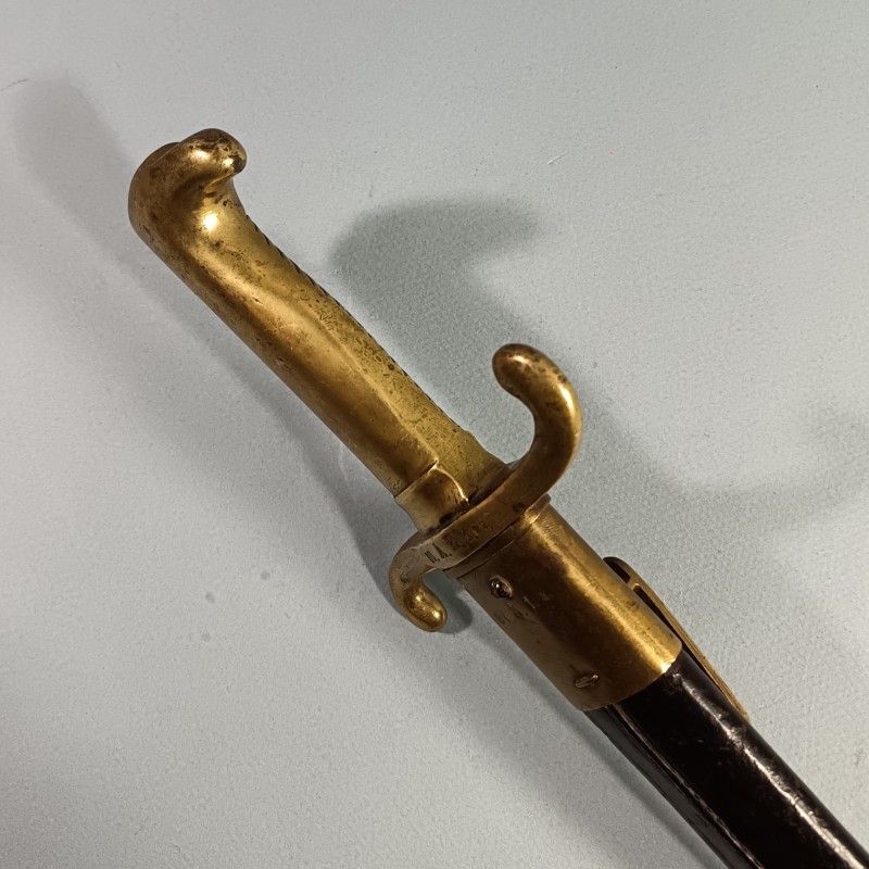 FASCHINENMESSER ALLEMAND MODELE 1864 DATE 1872 AVEC REGIMENT DU FASCINE ET DU FOURREAU 50.A.E.1.92. ET 84.A.1.4.