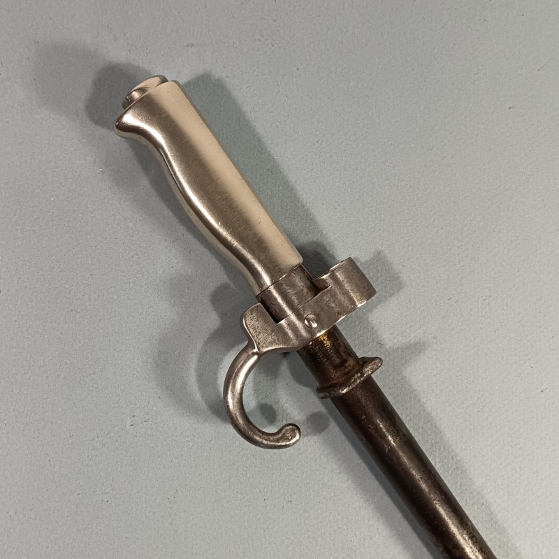 BAIONNETTE LEBEL MODELE 1886 PREMIER TYPE AVEC QUILLON POIGNEE MAILLECHORT "LA ROSALIE" GUERRE 1914 1918