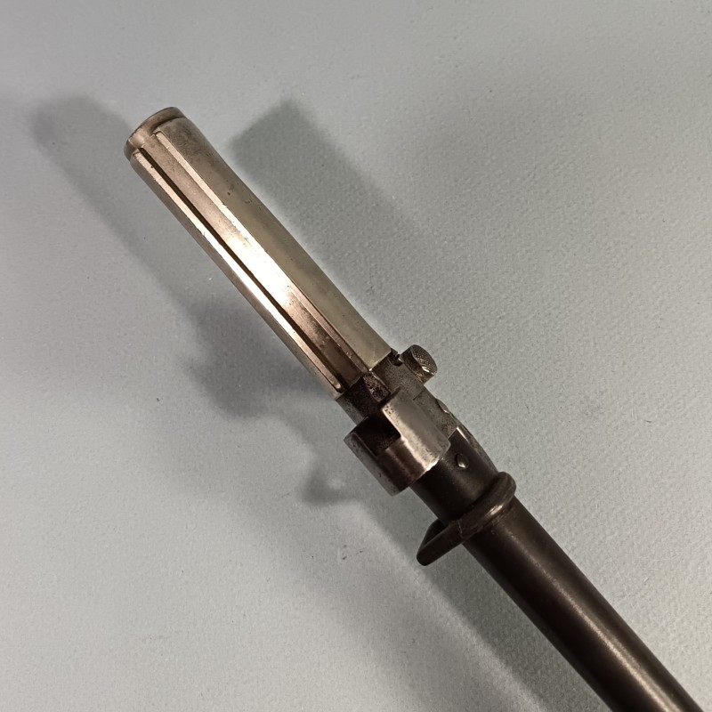 BAIONNETTE LEBEL MODELE 1886 PREMIER TYPE AVEC QUILLON POIGNEE MAILLECHORT "LA ROSALIE" GUERRE 1914 1918 AVEC SON CUIR