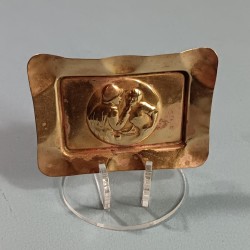 PETIT CENDRIER SOUVENIR GUERRE 1914 1914 ARTISANAT DE TRANCHEES