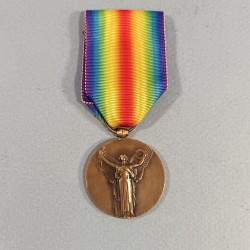 MEDAILLE INTERALLIEE DE LA VICTOIRE DE LA GRANDE GUERRE 1914-1918 GRAVEUR A. MORLON
