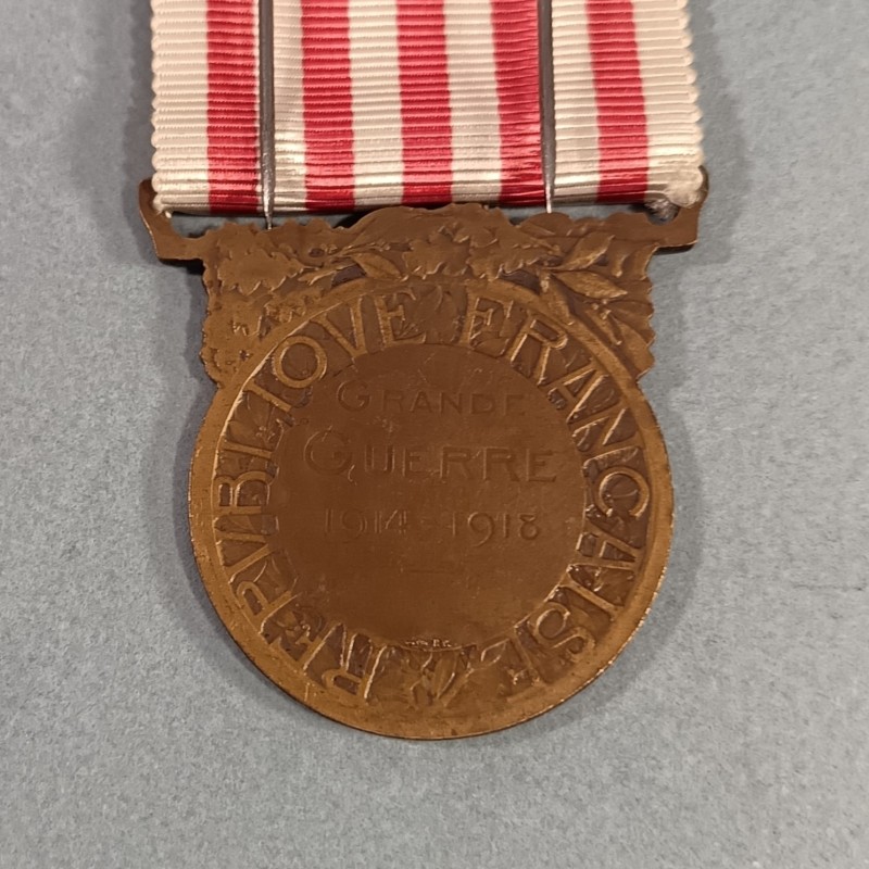 FRANCE MEDAILLE COMMEMORATIVE DE LA GRANDE GUERRE 1914-1918 ANCIENS COMBATTANTS