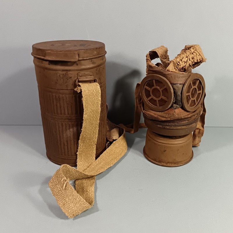 MASQUE A GAZ ARS 1917 ARS17 MASQUE ET BOITIER DATES DES ANNEES 1925-28 APAREIL RESPIRATOIRE SPECIAL