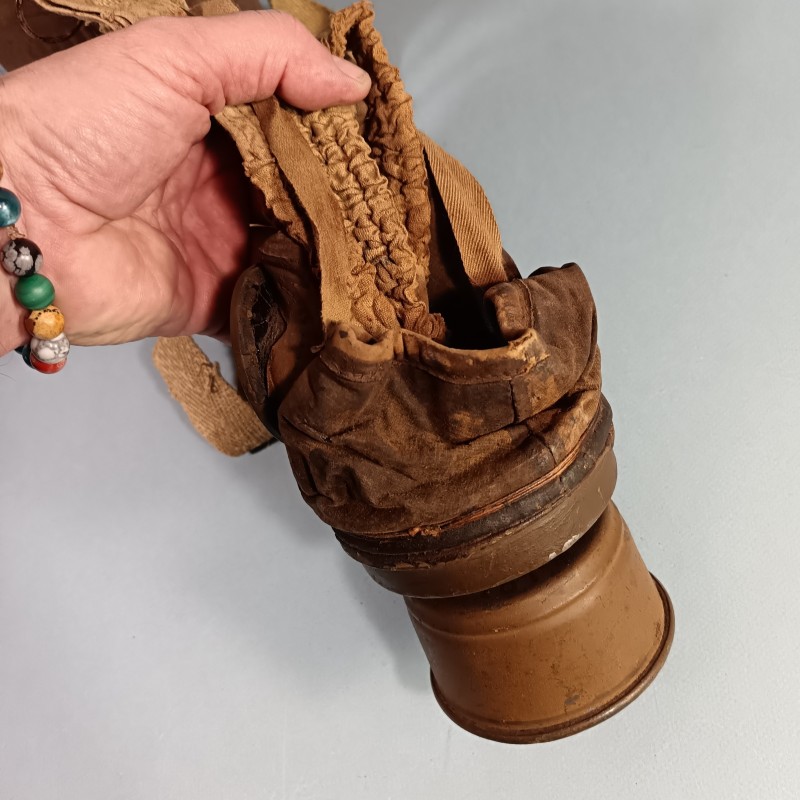 MASQUE A GAZ ARS 1917 ARS17 MASQUE ET BOITIER DATES DES ANNEES 1925-28 APAREIL RESPIRATOIRE SPECIAL