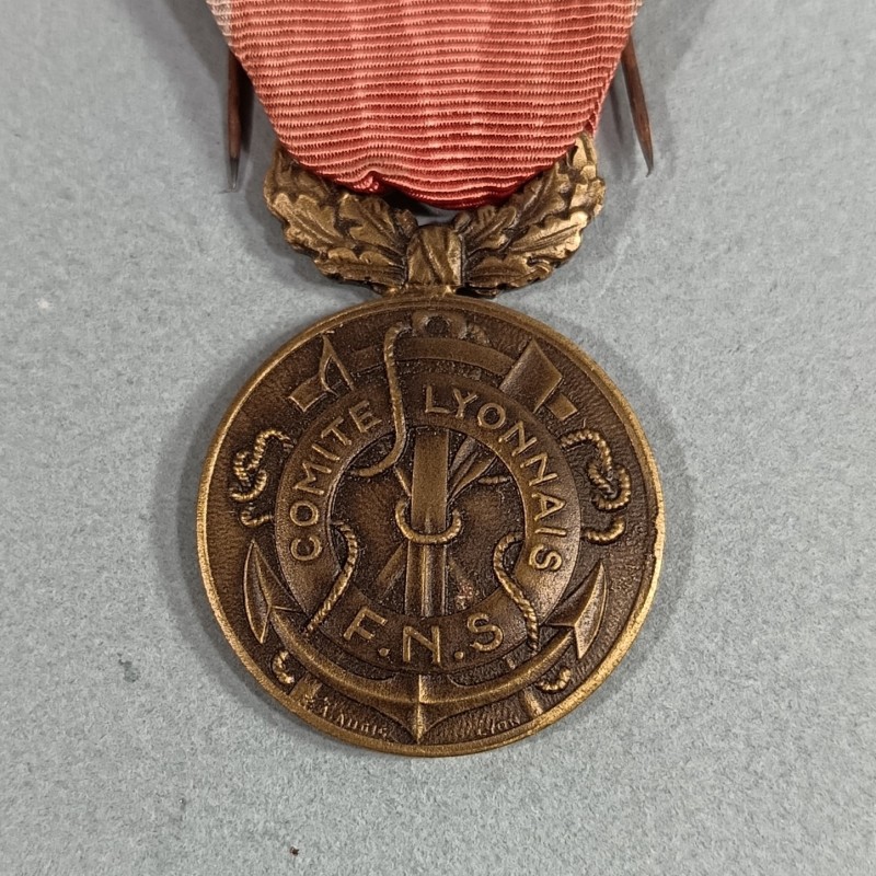 MEDAILLE DE SAUVETAGE COMITE LYONNAIS F.N.S. SAUVETEUR  SAUVER OU PERIR HONNEUR COURAGE DEVOUEMENT