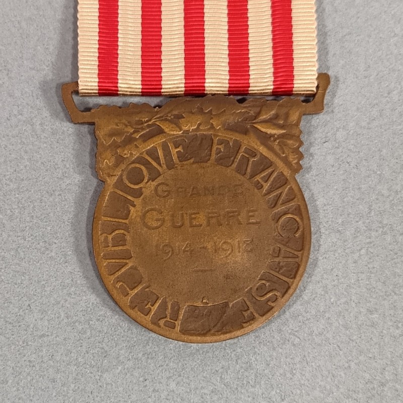 FRANCE MEDAILLE COMMEMORATIVE DE LA GRANDE GUERRE 1914-1918 ANCIENS COMBATTANTS