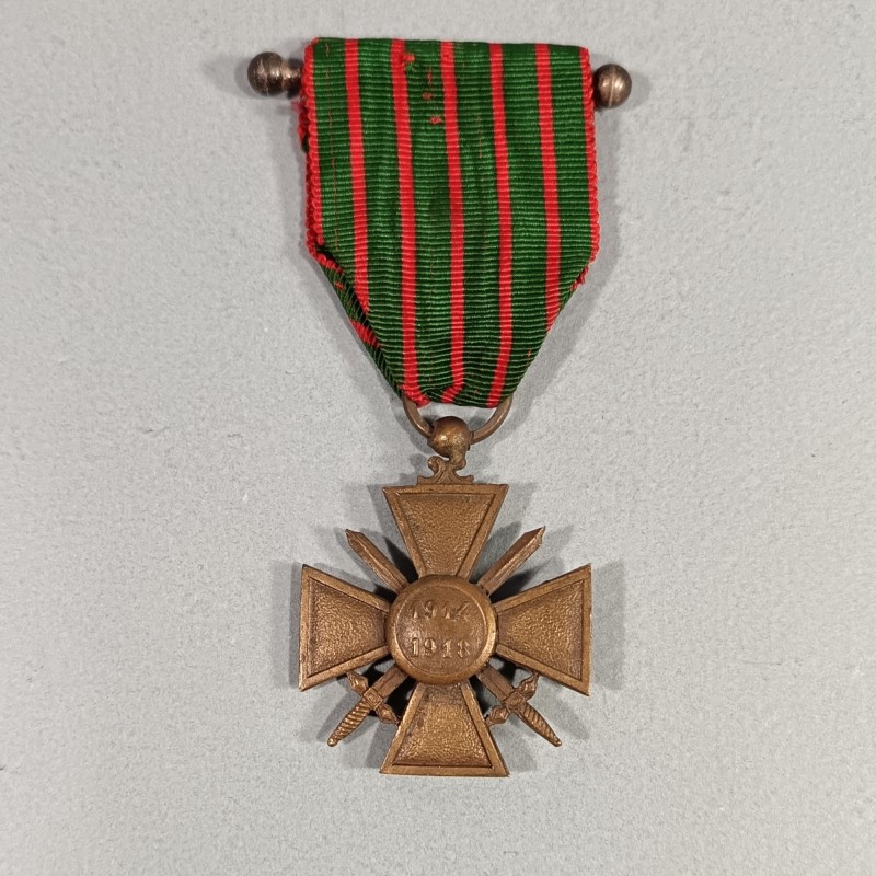 FRANCE CROIX DE GUERRE 1914-1918 AVEC UNE ETOILE POUR CITATION DU REGIMENT FRENCH WAR CROSS WW1