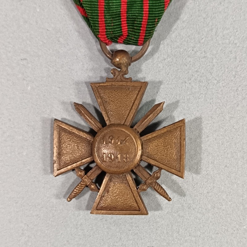 FRANCE CROIX DE GUERRE 1914-1918 AVEC UNE ETOILE POUR CITATION DU REGIMENT FRENCH WAR CROSS WW1