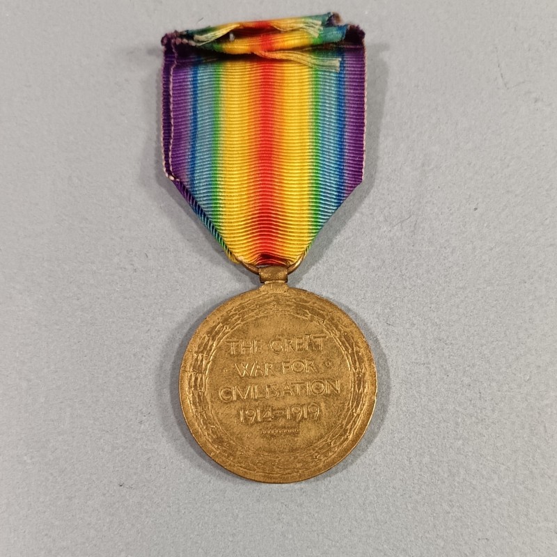 MEDAILLE INTERALLIEE DE LA VICTOIRE DE LA GRANDE GUERRE 1914-1918 MODELE ANGLAIS ATTRIBUE S-23519 PTE. A.S.BROWN.GORDONS.