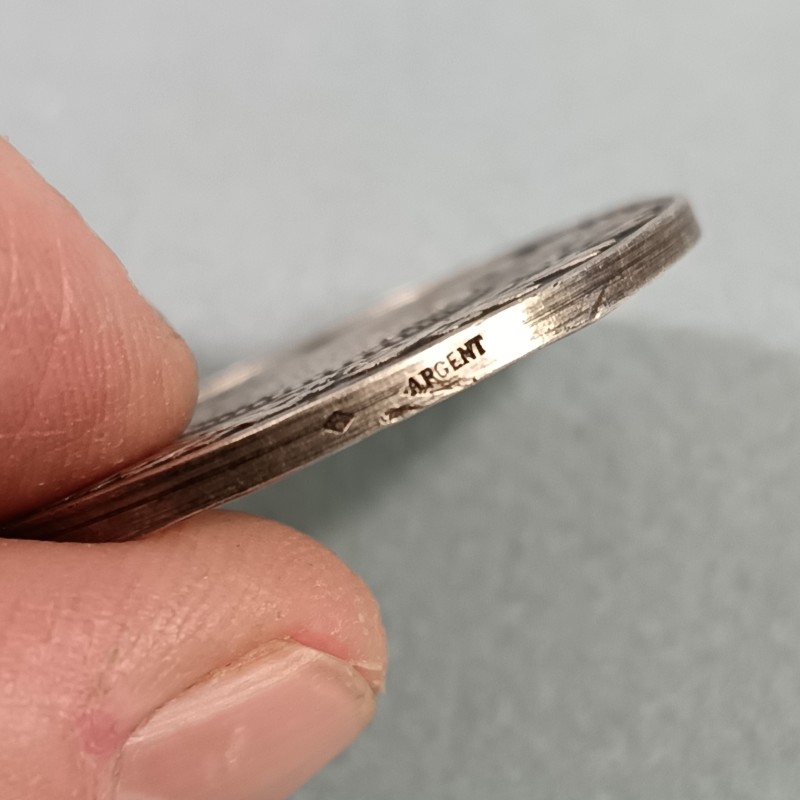 MEDAILLE EN ARGENT DE L'ORPHELINAT MUTUALISTE DE LA POLICE ATTRIBUEE EN 1939