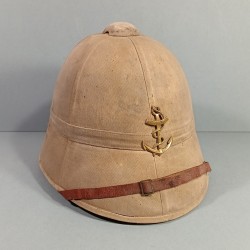 CASQUE COLONIALE INFANTERIE DE MARINE MODELE 1886 "PAIN DE SUCRE" INFANTERIE COLONIALE TROUPES D'AFRIQUE SPAHIS TIRAILLEURS