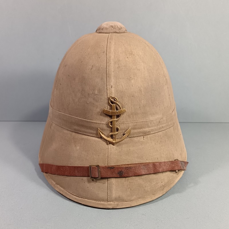 CASQUE COLONIALE INFANTERIE DE MARINE MODELE 1886 "PAIN DE SUCRE" INFANTERIE COLONIALE TROUPES D'AFRIQUE SPAHIS TIRAILLEURS