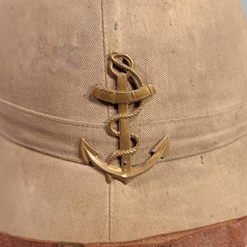 CASQUE COLONIALE INFANTERIE DE MARINE MODELE 1886 "PAIN DE SUCRE" INFANTERIE COLONIALE TROUPES D'AFRIQUE SPAHIS TIRAILLEURS