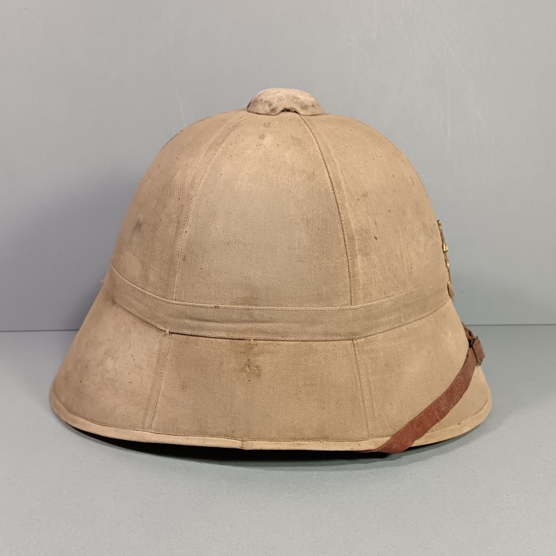 CASQUE COLONIALE INFANTERIE DE MARINE MODELE 1886 "PAIN DE SUCRE" INFANTERIE COLONIALE TROUPES D'AFRIQUE SPAHIS TIRAILLEURS