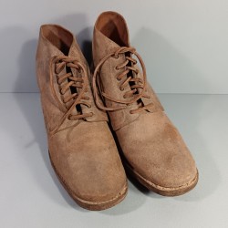 BRODEQUINS CHAUSSURES MILITAIRE EN CUIR MODELE 1917 TOUTES ARMES DATEES 1951 GRANDE TAILLE 29/4 43/44