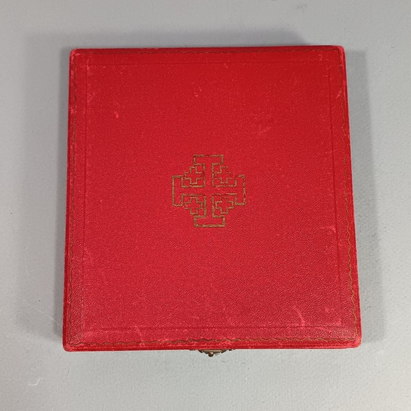 ITALIE VATICAN MEDAILLE ET SA REDUCTION DE COMMANDEUR DE L'ORDRE DU SAINT SEPULCRE DE JERUSALEM EN COFFRET