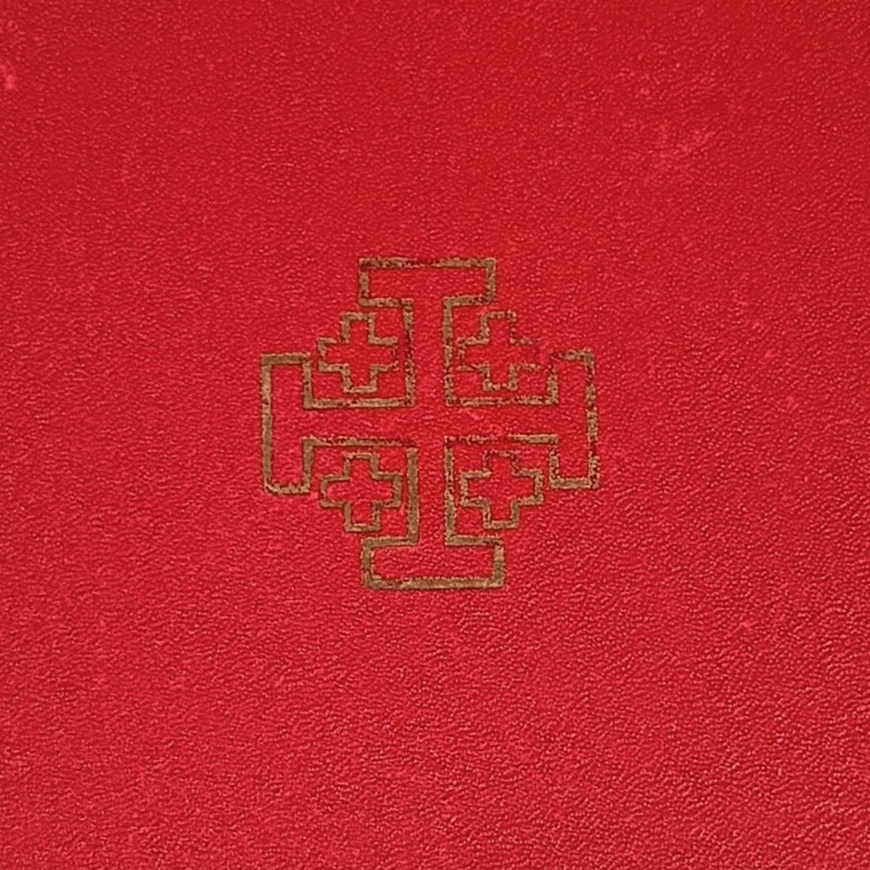 ITALIE VATICAN MEDAILLE ET SA REDUCTION DE COMMANDEUR DE L'ORDRE DU SAINT SEPULCRE DE JERUSALEM EN COFFRET