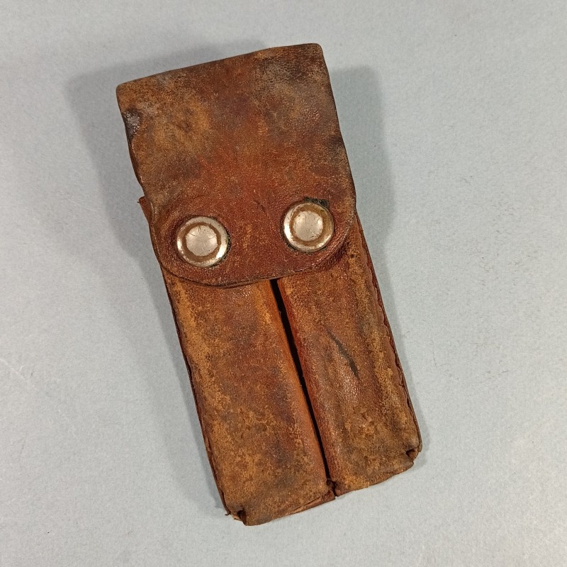 PORTE CHARGEURS EN CUIR FABRICATION LOCALE ARTISANALE INDOCHINE PA MAC 50 PARACHUTISTES INDOCHINE LEGION ETRANGERE TAP