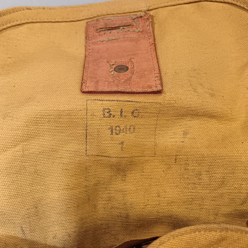 MASQUE A GAZ MILITAIRE FRANÇAIS ANP 31 DATE 1939-40 CARTOUCHE MODELE MB CAMPAGNE DE FRANCE FRENCH GAZ MASK WW2