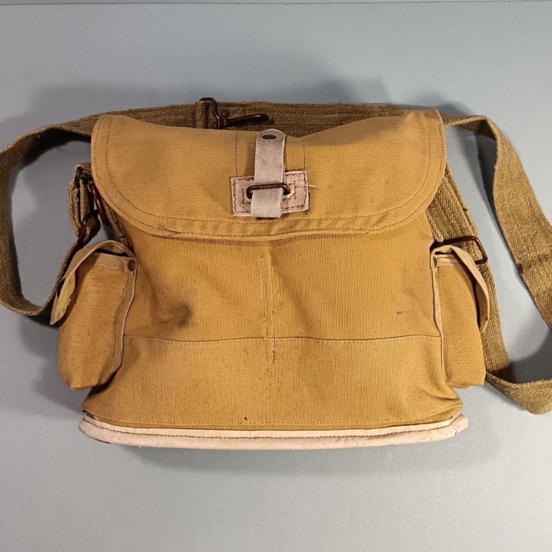 MASQUE A GAZ MILITAIRE FRANÇAIS ANP 31 DATE 1939-40 CARTOUCHE MODELE MB CAMPAGNE DE FRANCE FRENCH GAZ MASK WW2