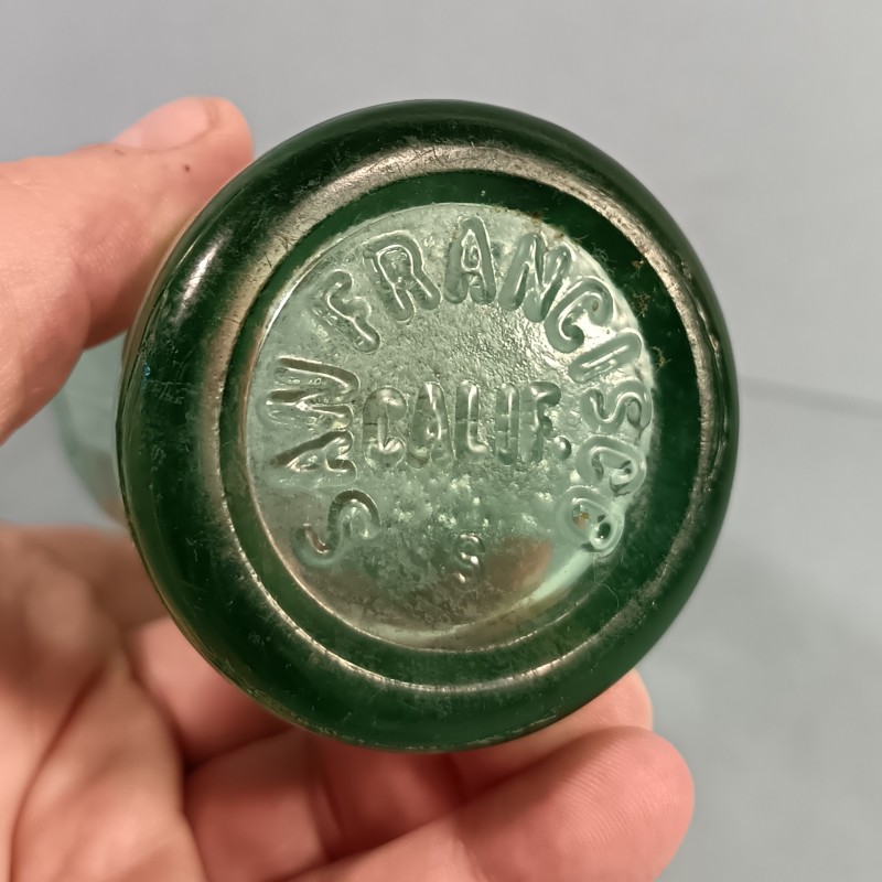 PETITE BOUTEILLE DE COCA COLA US WW2 DATEE 1945 FABRICATION SAN FRANCISCO CALIFORNIE