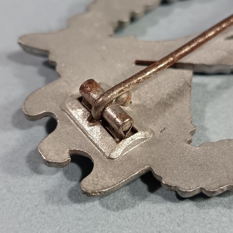 ALLEMAGNE INSIGNE ASSAUT INFANTERIE BADGE DE POITRINE COMBAT ALLEMAND SECONDE GUERRE FABRICANT F & B